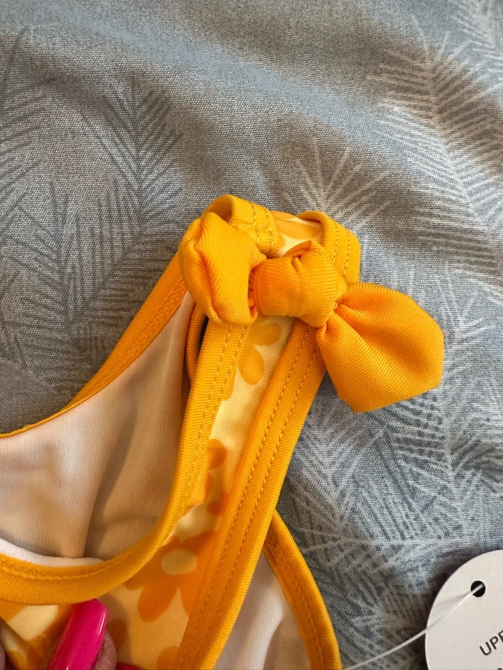 NWTS Wonder Nation Yellow Tankini Swim - Sunshine Floral Sz 2T UPF 50 - Picture 5 of 6